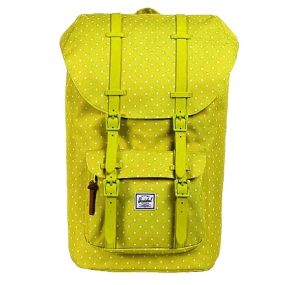 Herschel Supply Company Yellow Polka Dot Backpack - Picture 1 of 13